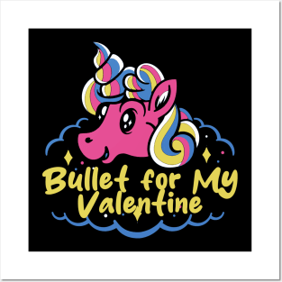 bullet and unicorn Posters and Art